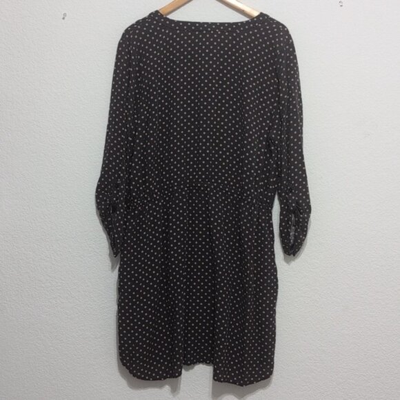 LOFT Outlet Rayon Square Polka Dot Print Casual Dress Size XL - Picture 6 of 11